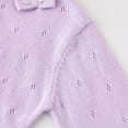 thumbnail image 4 of WIBACKER 2-8T Girl Long Sleeve Bow Bolero Cardigan Kids Front Open Knit Shrug Cropped Sweaters Tops, 4 of 11
