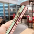 thumbnail image 6 of Phone Cases for iPhone 11 6.1" Cute Cases Plating Love Heart Side Print Design Luxury Screen Camera Protection Anti-Fall Shockproof Soft TPU Bumper Electroplated Silicone Cover, 6 of 11