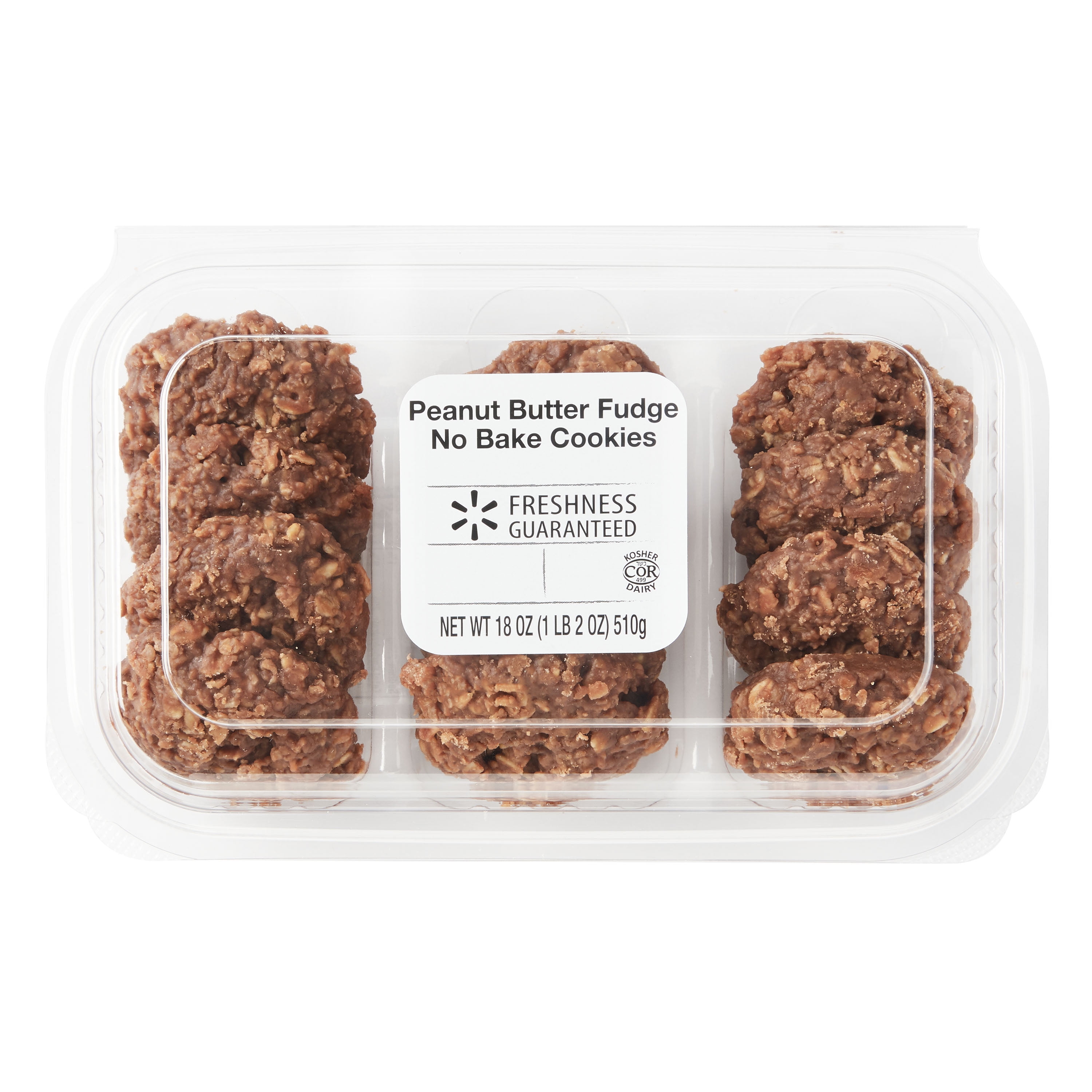 Freshness Guaranteed Peanut Butter Fudge No Bake Cookies, 18 oz, 12 Count