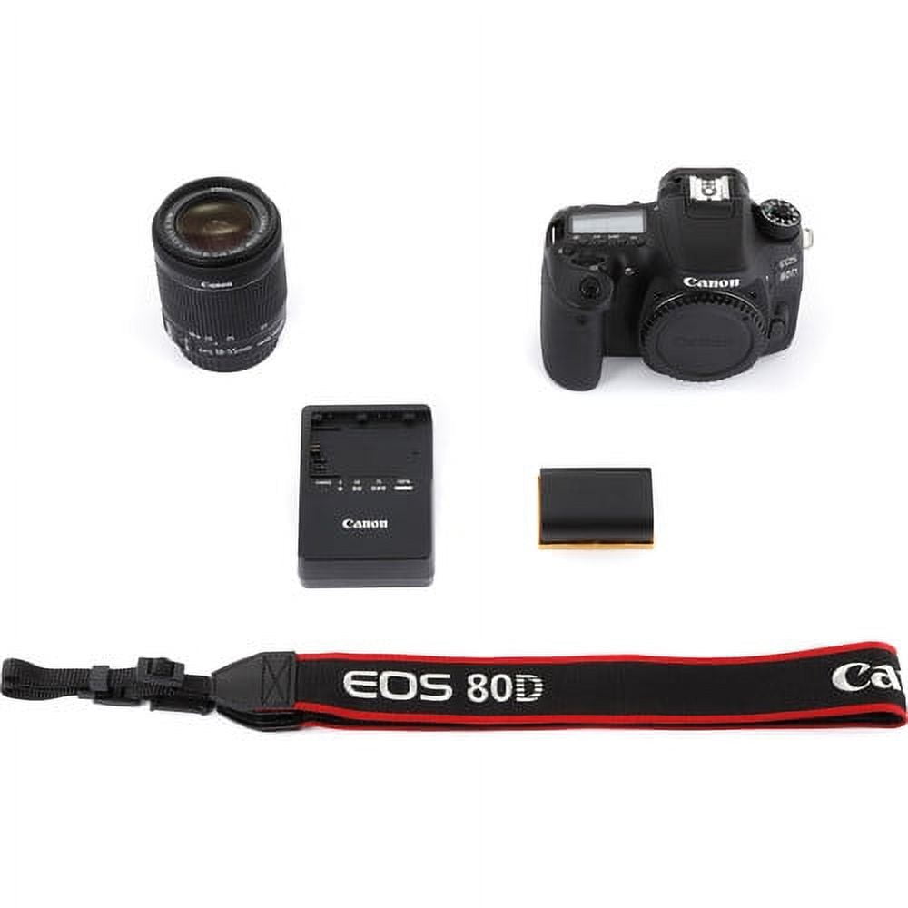 Canon EOS 80D DSLR Camera with 18-55mm Lens - Walmart.com