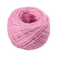 thumbnail image 1 of Cuerda de cáñamo natural Cuerda de hilo de yute para manualidades, manualidades, embalaje de regalo, boda, cumpleaños, baby shower, decoración, adorno de jardinería (rosa), 1 of 5