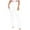 White, variant on Olyvenn Sales Women's Plus Size Casual Denim Pants Stretchy Bell Bottoms Jeans Solid Color Lightweight High Waist Gifts for Trendy Girls Love Black 4
