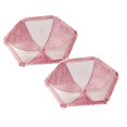thumbnail image 1 of Oleegame 2PC Produce Storage Umbrella Barbecue Picnic Net Cover Fly Tent Food Mesh Party Kitchen Kitchen，Dining & Bar Pink, 1 of 6