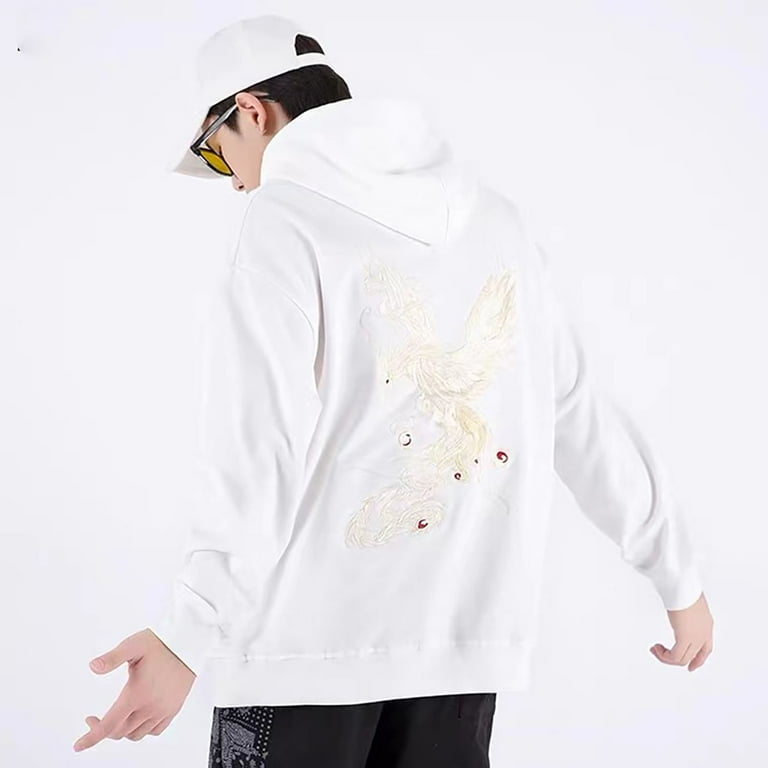 Niepce Inc Casual Japanese Streetwear Hoodie For Men Phoenix king
