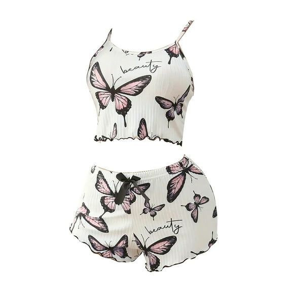Chuancc Two Piece Summer Set Comfy Sets For Women Clothing 2 Piece Sets For Women Summer Womens Lounge Set Womens Pajama Sets Athleisure Sets Women Women'S Home Wear Suits Pink S