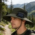 thumbnail image 6 of Sulaicai Hat with Fans Solar Power, Wide Brim Sun Hat for Men Women, Summer Essentials for Outdoor Fishing Camping Hiking Beach, 6 of 7