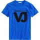 thumbnail image 1 of Versace Camiseta gráfica holgada para hombre, azul, pequeña Versace Camiseta gráfica, 1 of 1