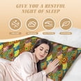 thumbnail image 4 of Lsque Colorful Circle Body Pillow Case Cover,Ultra-Soft Microfiber Bed Pillow Cases 20x54 inches,Elegant Bedding,Breathable Durable Pillow Cover with Envelope Closure, 4 of 8