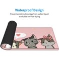 thumbnail image 4 of Cat Pink White Gaming Mouse Pad Cute Large Extended Funny Office Long Desk Mat XXL on Top of Desks for Keyboard and Mouse 31.5 X 11.8 in, 4 of 6