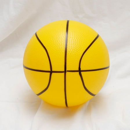 LULULION 2Pcs Round Basketball Toy Durable PVC Balls for Kids Playtime