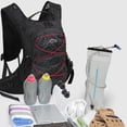thumbnail image 4 of INOXTO 12L Hydration Backpack for Cycling, Running, Hiking - Lightweight Nylon with 2L Water Bladder, Black/White Options, 4 of 6