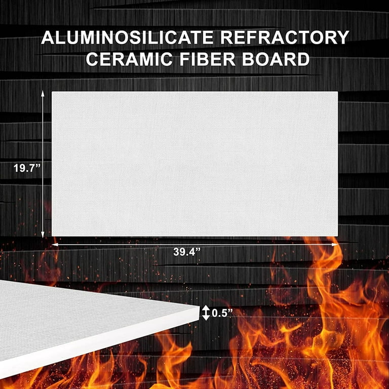 Ceramic Fiber Board Insulation 2300frated 20 X 20 X 3/4 Pack Of