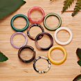thumbnail image 2 of Conjunto de anillos acrílicos de resina de colores estéticos de Corea nueva para mujer, anillos redondos geométricos, temperamento de niña, regalos de joyería versátiles Tan Jianjun unisex, 2 of 2