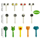thumbnail image 2 of Tenedores de frutas, paquete de 30 tenedores de frutas de plástico con forma de mini ojos, tenedores de animales pequeños, palillos de dientes reutilizables, decoración para postres, pasteles de, 2 of 7