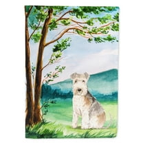 Carolines Treasures CK2567GF Under the Tree Lakeland Terrier Flag Garden Size Small multicolor