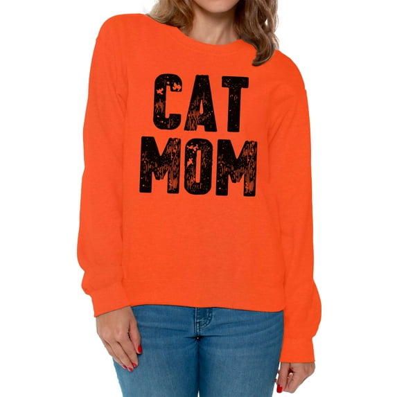 Awkward Styles Cat Mom Crewneck Sweater Pet Mother Sweatshirts