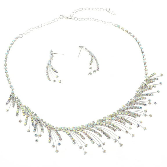 Rhinestone Necklace Set