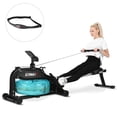 thumbnail image 1 of Gymax Water Rowing Machine Home Water Rower Adjustable Resistance LCD Monitor Fitness, 1 of 10