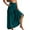 Blue, variant on Diufon Maxi Skirts for Women Smocked High Waist Casual Boho Long Skirts Summer Beach A-Line Pleated Skirt