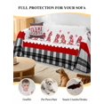 thumbnail image 4 of Valentine's Day Couch Cover for 2 Cushion Sofa, Pink Love Gnomes Geart Black Plaid Washable Loveseat Sofa Covers Slipcover for Sectional Sofas L-Shaped, Couch Throw Cover 71"x118", 4 of 9