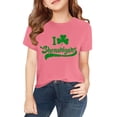 thumbnail image 7 of XIMIN Kids' St. Patrick's Day Soft Short-Sleeve Crew Neck T-Shirt - Distressed Green "I Love Shenanigans" Graphic, Festive Irish Top for Boys & Girls, 7 of 7