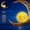 Moon, variant on Wind chime, wind chime outdoor gap, unique wind chime with glowing cracked glass, waterproof chime, gift for her/him