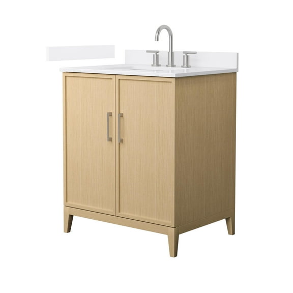 Wyndham Collection Wch717130s-Qtz-Us3mxx Elan 30" Free Standing Single Basin Vanity Set -