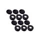 thumbnail image 2 of WRISTBIQUE 200Ud Tapas Decorativas De Tornillo Plástico Negro Para Bicicletas Con Impermeable, 2 of 8