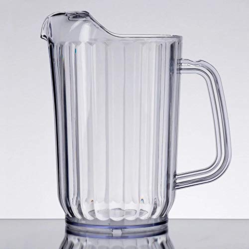 Choice 32 oz. Clear SAN Plastic Water Pitcher, BPA free