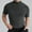Gray, variant on Aueoeo Mens T-Shirts White Blouse Mens Casual Turtleneck Mock Neck T Shirt Slim Fitted Short Sleeve Summer Basic Tops Mens Big & Tall Shirts S-5Xl Men Tee Shirts Pack On