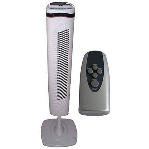 Optimus 40" Pedestal Tower Fan With Remote Control and LED Walmart