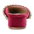 thumbnail image 4 of Journee Womens Jewel Mules Pointed Toe Slip On Evening Dress Flats, 4 of 10