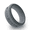 Dark Gray, variant on ISFJ Personality Types Beveled Silicone Ring for Men Women Wedding Band
