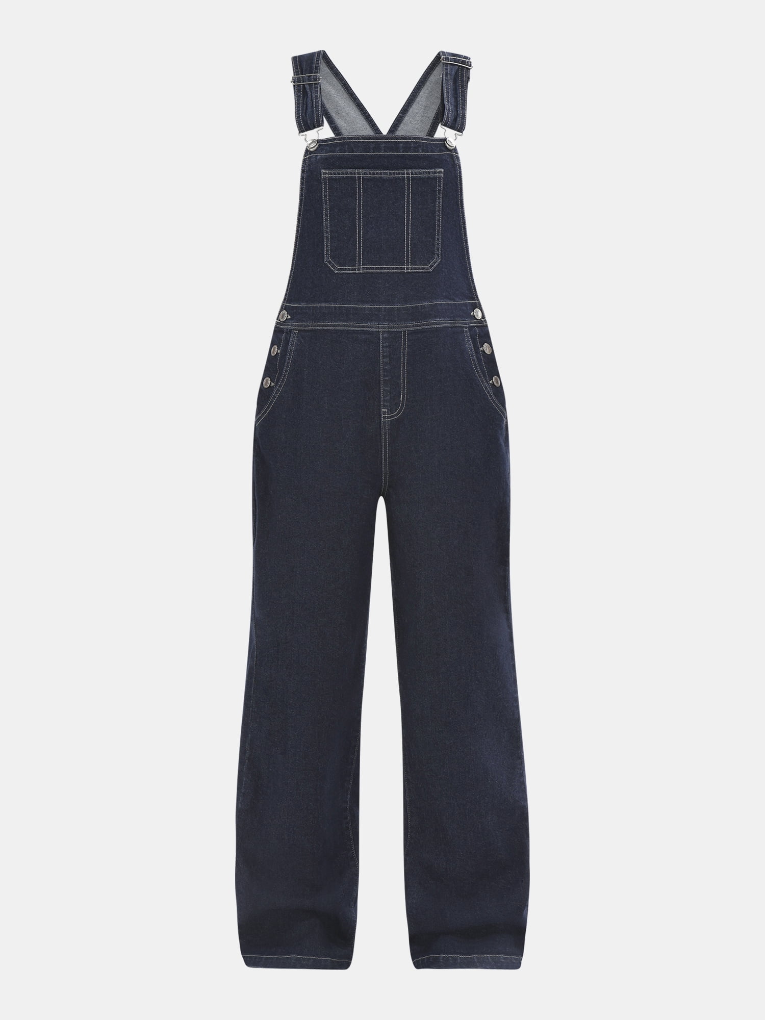 No Boundaries Baggy Denim Overalls, Women's