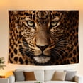 thumbnail image 5 of FLASHLUMI 40"x30" Leopard Face Tapestry Wall Hanging, Wild Animal Print Tapestry for Bedroom Living Room, 5 of 8