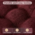 thumbnail image 5 of Chair Cushions for Dining Chairs, Non-Slip Chair Pads, Thick Seat Cushions for Dining Room Chairs, Kitchen Chair Cushions Set of 4, 16" x 16" x 4", Burgundy, 5 of 14