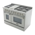 thumbnail image 4 of Kucht Professional Stainless Steel Dual Fuel Natural Gas Range in Silver, 4 of 9
