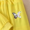 thumbnail image 5 of Girls 2Pcs Outfit Set Children Long Sleeved Hoodie Pants Cute Casual Set for 6-24 Months 2T 3T 4T 5T 6T Children Yellow,7-8 Years, 5 of 9