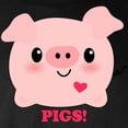 thumbnail image 3 of CafePress - Kawaii I Love Pigs Long Sleeve Dark T Shirt - Long Sleeve Dark T-Shirt, 3 of 4
