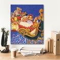 thumbnail image 5 of Epic Graffiti 'Santa Sleigh Sparkles' by Christopher Nick, Canvas Wall Art, 20"x24", 5 of 8