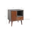 thumbnail image 2 of Stinson Storage Nightstand - Grey, 2 of 10