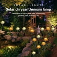 thumbnail image 4 of Lámpara Solar de crisantemo, 2 uds., luz de jardín, flores artificiales, césped, paisaje, jardín, decoración exquisita, creativa Iluminación y accesorios Crisantemo amarillo Crisantemo amarillo Billuyoard HA073440-02, 4 of 6