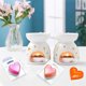 thumbnail image 3 of 150Pack Wax Melt Container 1.3 oz Plastic Wax Melt Set,Heart Shape, 3 of 5