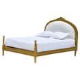 thumbnail image 1 of 1:12 Scale Miniature Bed Pretend Play European Style Furniture Model Mini Golden, 1 of 6