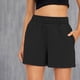 thumbnail image 1 of MKLEKYY Pantalones Cortos de Mezclilla para Mujer, Pantalones Cortos Casuales de Verano con Cordón, Cómodos, Elásticos, de Cintura Alta, para Correr con Bolsillos, 1 of 3