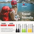 thumbnail image 3 of AbahubFit Paddle Oars for SUP and Kayak 2-IN-1, Adjustable Lightweight Paddle (4-Piece), Aluminum Shaft 68-84"(Green), 3 of 9