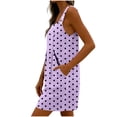 thumbnail image 6 of akafmk Overalls for Women Bib Polka Dots Sleeveless Adjustable Straps Casual Romper with Pockets Cute Daily Summer Outfit, Size XXL, 6 of 7