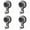 Grey 4PC, variant on Heavy Duty Suction Cup Hooks, Wave Shape Suction Cup Hook, Removable Glass Suction Hanger, No Drill Window Hook, Easter Wreath Garland Holder, Hanging Hooks Ideal for Shower Room,Grey