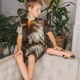 thumbnail image 4 of Fotbe Funny Bald Eagle Pijama Estampada de 2 Piezas para Niños – Ropa de Dormir de Manga Corta Cómoda para Niños y Niñas, Camiseta y Shorts de Algodón-4X-Large, 4 of 6