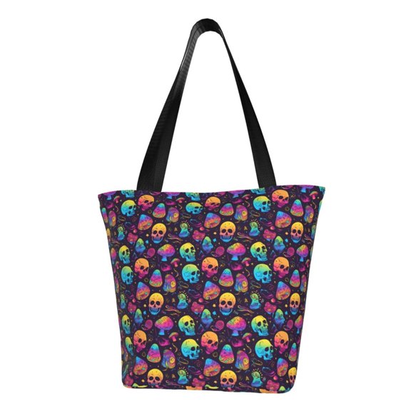 Easygdp mushroom color Skull Shoulder Bags for Women,Crossbody Bags Shoulder Purse Handbag for Women